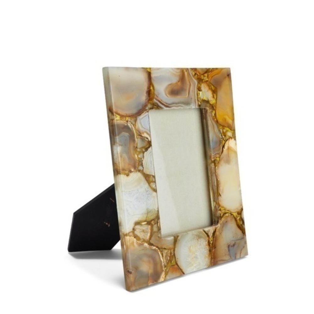 Tozai Home Natural Amber Agate Photo‎ Picture Frame 4 x 6